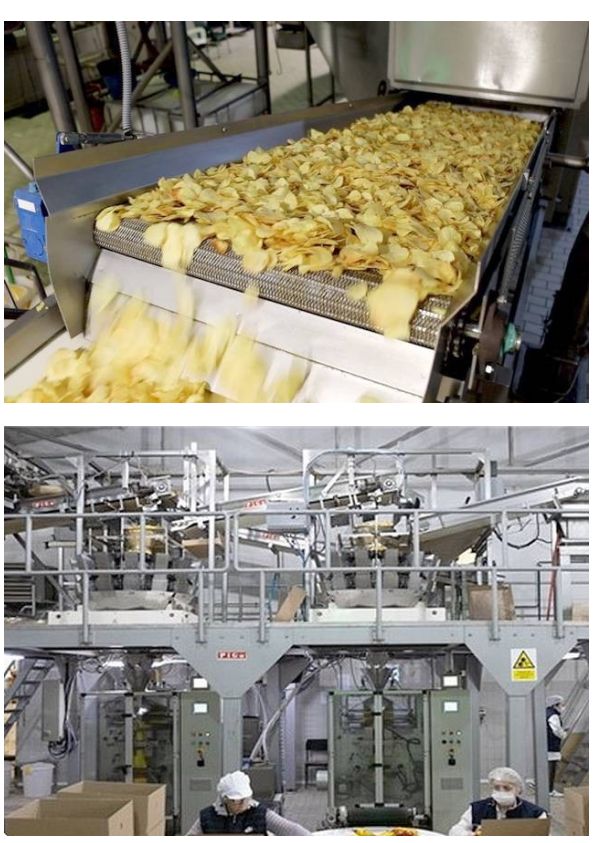Chipsanlage fr Kartoffelchips;
